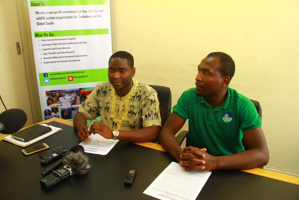 Lenin Chisaira - Advocates4Earth organisation director announces600km wildlife solidarity march